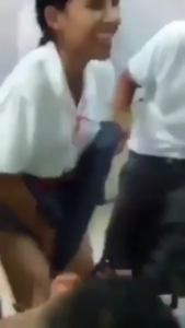 Schoolgirl Pussy Show At School