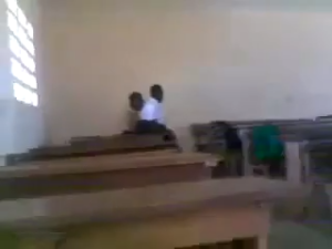 Teen African Students Fucking Doggy Style In Class